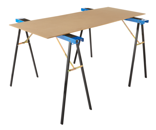 Mastercraft Metal Sawhorse Workbench/Work Table, 300lb capacity, 31 x