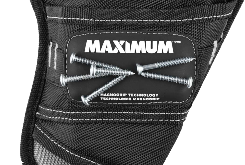 MAXIMUM Magnogrip Driver Holder/Drill Holster w/ Pockets