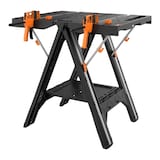 Worx Pegasus Foldable Worktable / Sawhorse with Quick Clamps, 31-in x 25-in x 32-in Front_Angled_Left