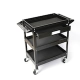 Mastercraft 3-Tier Work Cart with Swivel Casters, 250-lb Overhead_Plunge