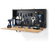 Mastercraft Water-Resistant Folding Steel Workbench, 4-ft Front_Angled_Left