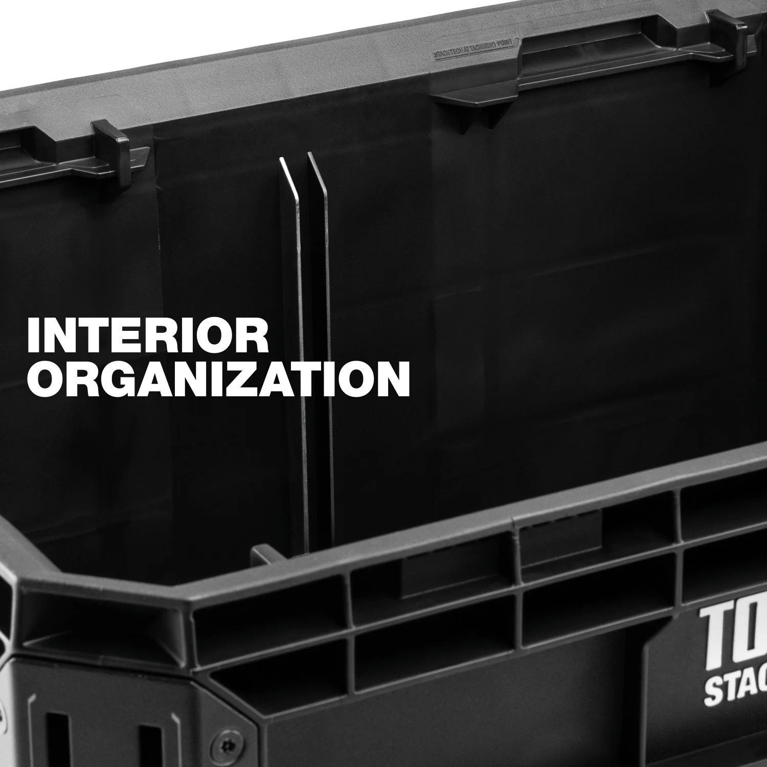 ToughBuilt StackTech Auto-Locking Tool Storage Crate CloseUp