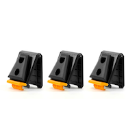 ToughBuilt ClipTech Modular Attachment Hubs, Black, 3-pk Front_Angled_Left