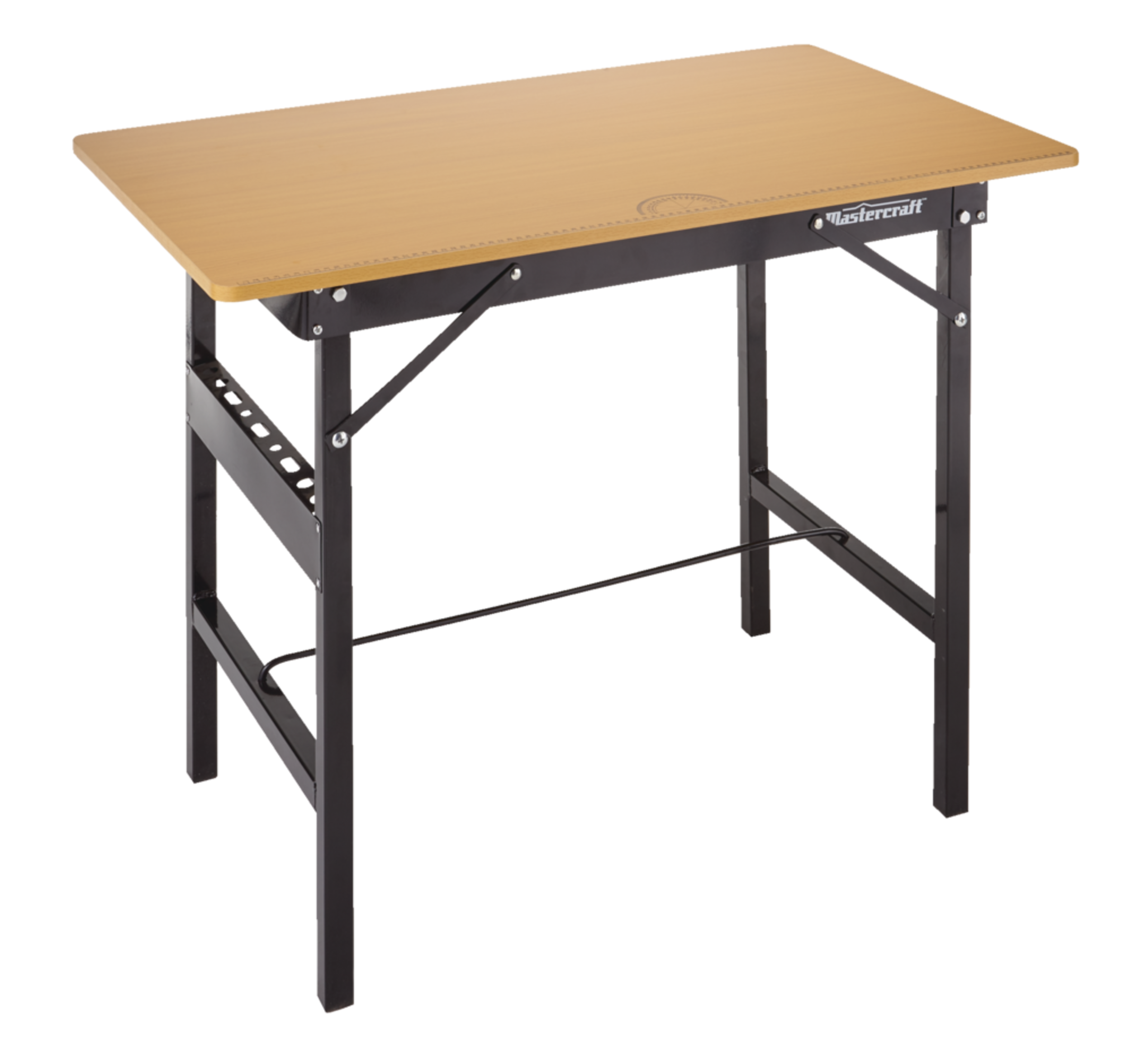Établi/table de travail pliable en acier Mastercraft avec dessus en