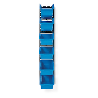 Mastercraft Wall-Mountable 6-Bin Organizer, Medium, 9x6x5-in Front_Flat
