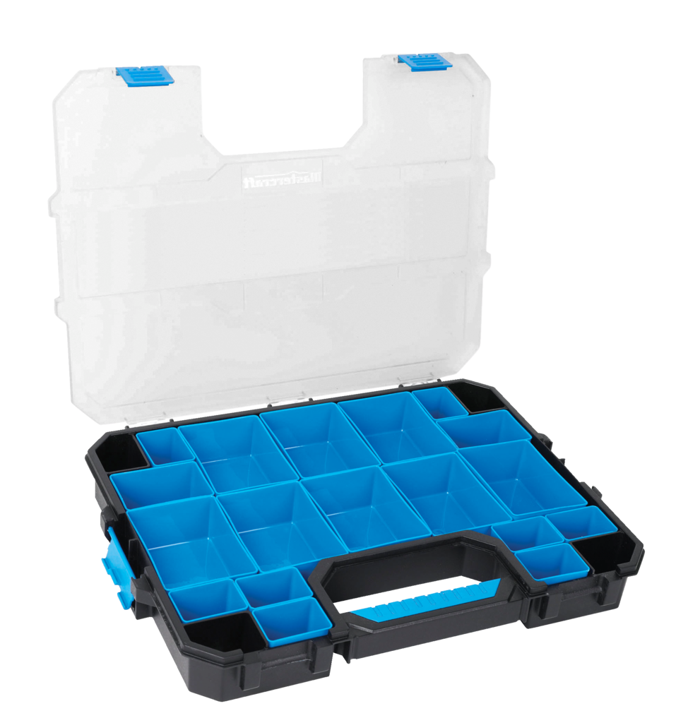 Mastercraft Portable Stackable Small Parts 20-Bins Organizer Tray w ...