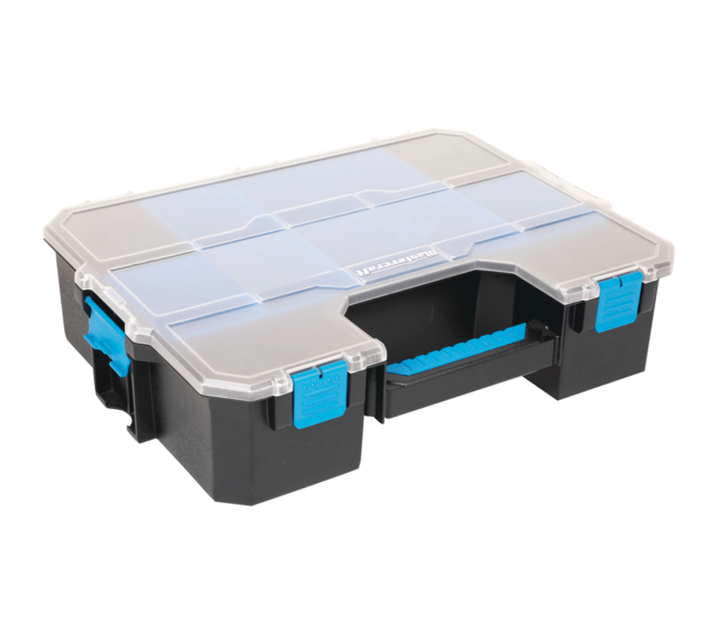 Mastercraft Portable Stackable Small Parts 6Bins Organizer Tray w/ Lid, 17x13x5in Canadian Tire