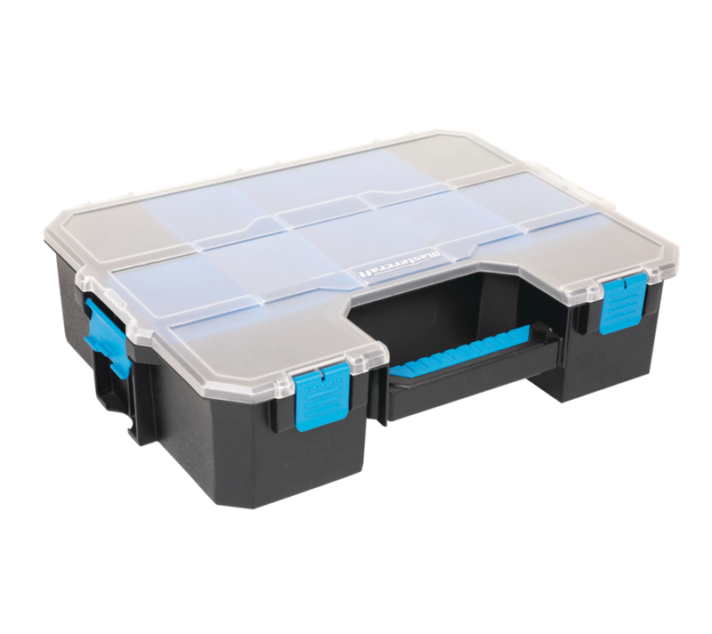 Mastercraft Portable Stackable Small Parts 6Bins Organizer Tray w/ Lid, 17x13x5in Canadian Tire