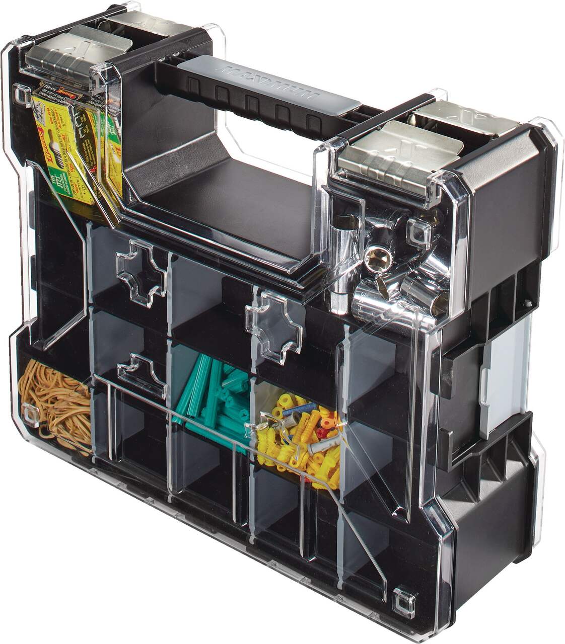 MAXIMUM Portable Double-Sided Stackable Small Parts 8-Bins