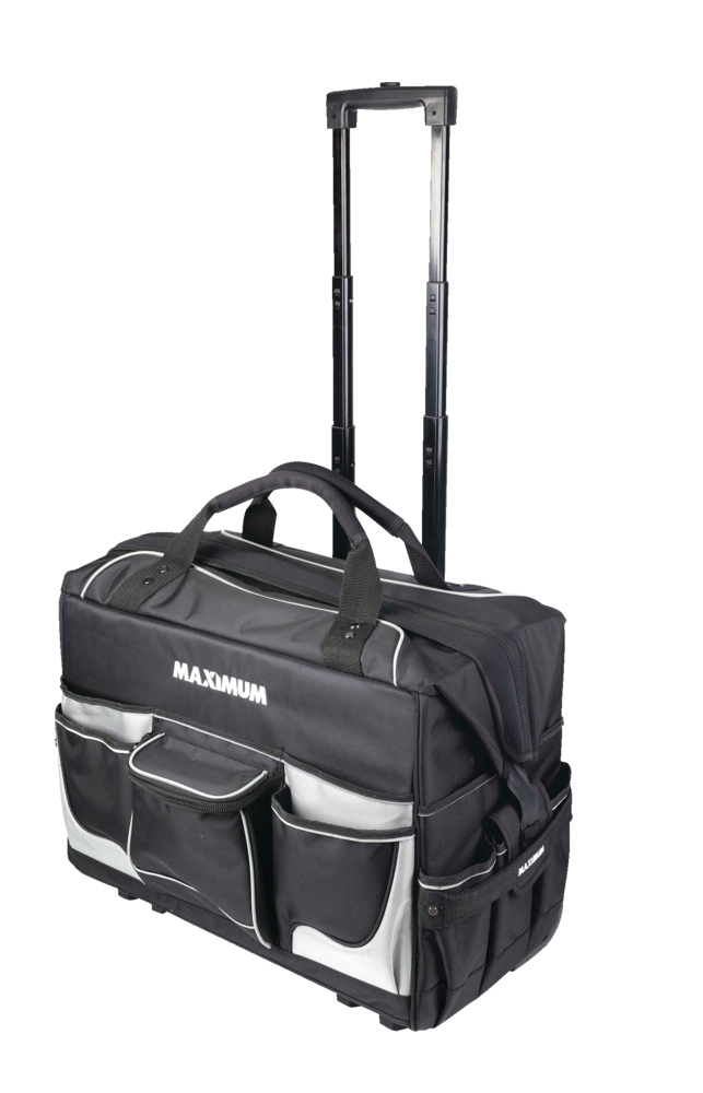 MAXIMUM Water Resistant, Rolling Tote Tool Bag w/ Wheels, 39 Pockets, 22-in  Canadian Tire