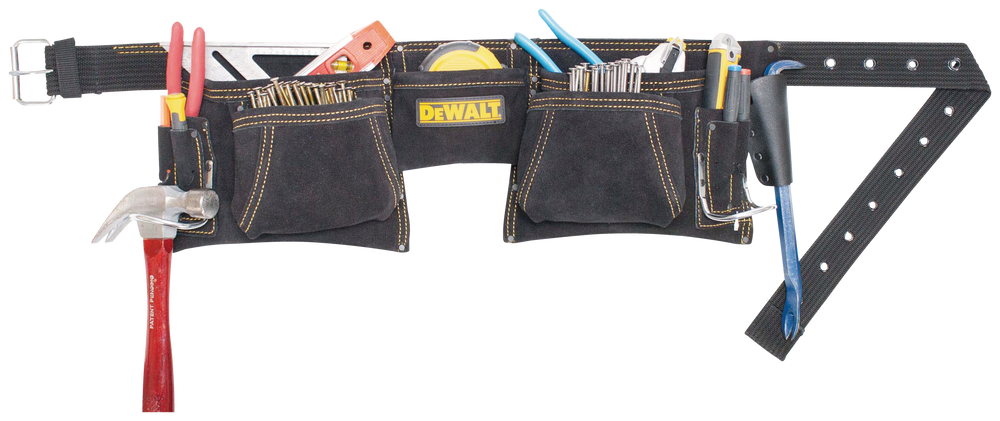 DEWALT Carpenter's Adjustable Tool Belt/Work Apron w/ 12 Pockets ...