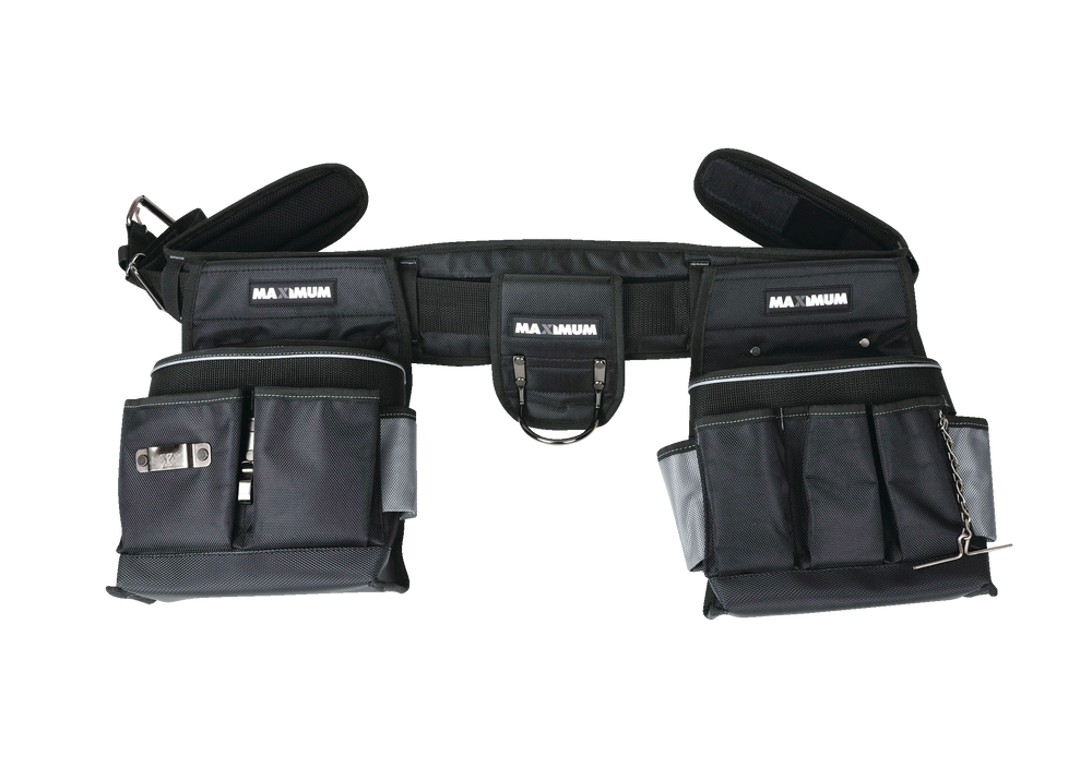 MAXIMUM Electrician's Heavy Duty Tool Belt/Work Apron w/ 20 Pockets