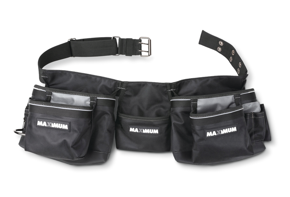 MAXIMUM Carpenter's Heavy Duty Tool Belt/Work Apron w/ 12 Pockets