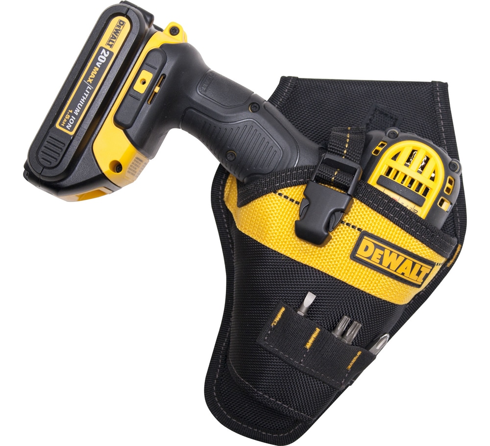 DEWALT Impact Driver Holder/Drill Holster w/ Pockets, Fits 2.75in Belt