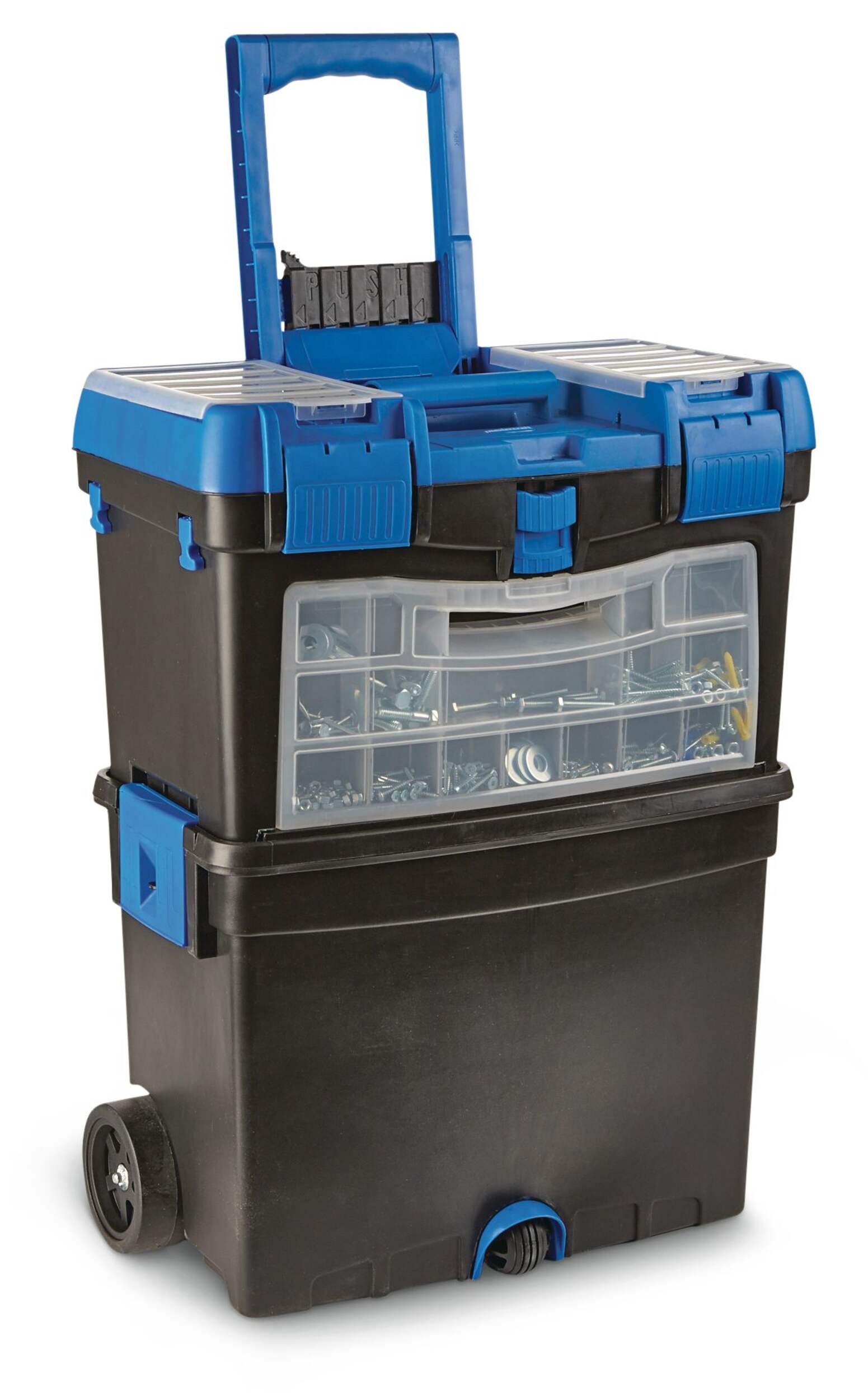 Mastercraft Vertical Portable Tool Box on Wheels, 18 x 10 x 24-in Front_Angled_Right