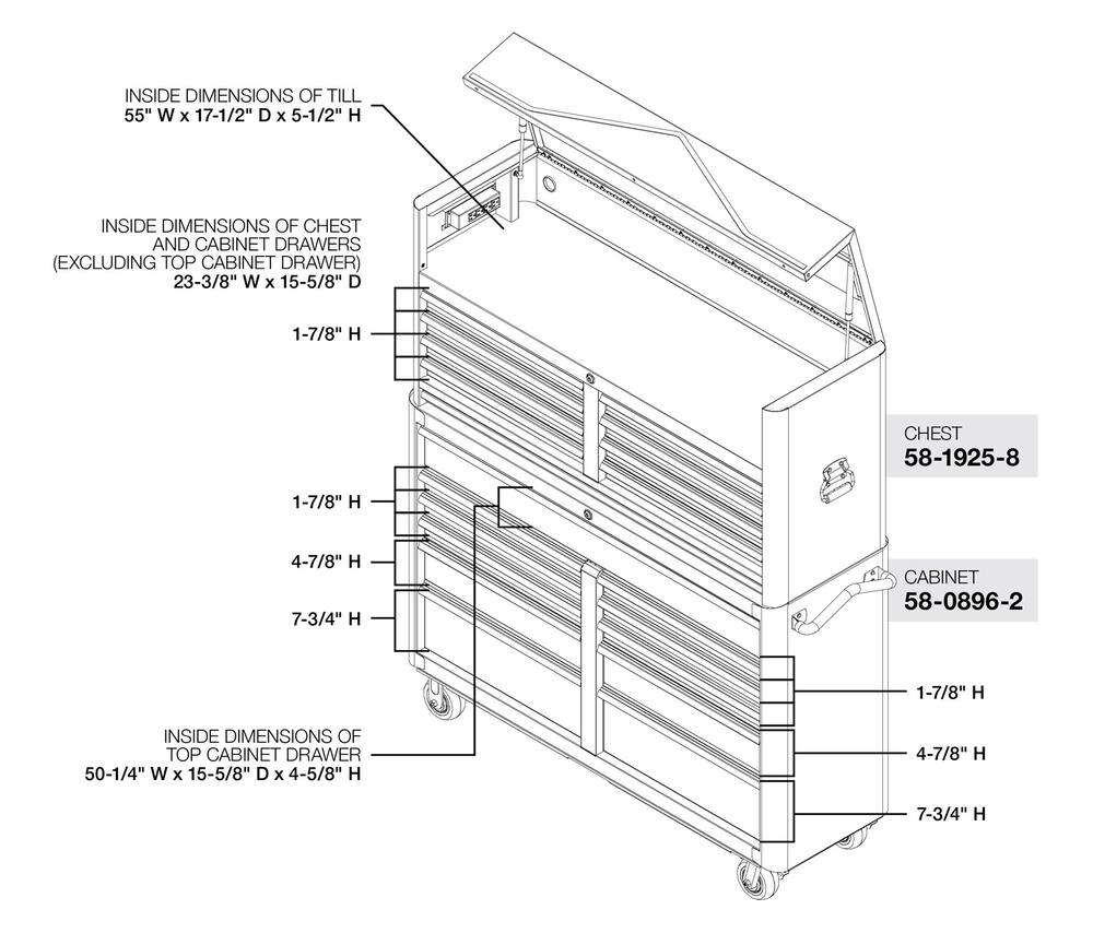 Mastercraft 11 Drawer Cabinet 56 In Canadian Tire   Mastercraft Maximum 56 Tool Cabinet With Wood Top B83a1427 11f5 4f32 8cdf 916073afd9b8 