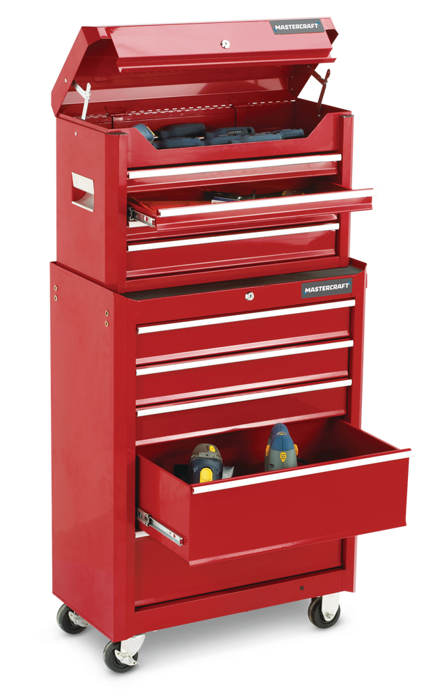 Mastercraft Tool Chest w/ 4 Drawers, Deep Red, 24-in | Canadian Tire