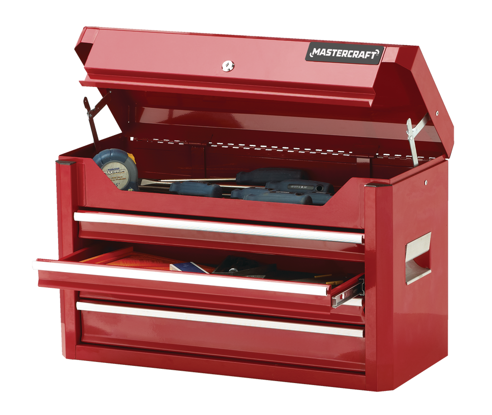 Mastercraft Tool Chest w/ 4 Drawers, Deep Red, 24in Canadian Tire