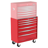 Armoire Mastercraft, 6 tiroirs, rouge, 36 po Front_Angled_Right