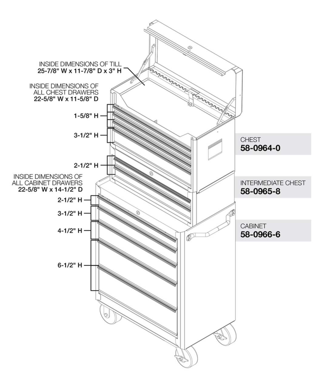 Blue point 4 drawer tool box deals