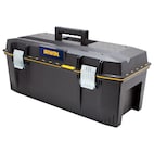 MAXIMUM Portable Steel Tool Box w/ 5 Cantilever Trays, Black, 21