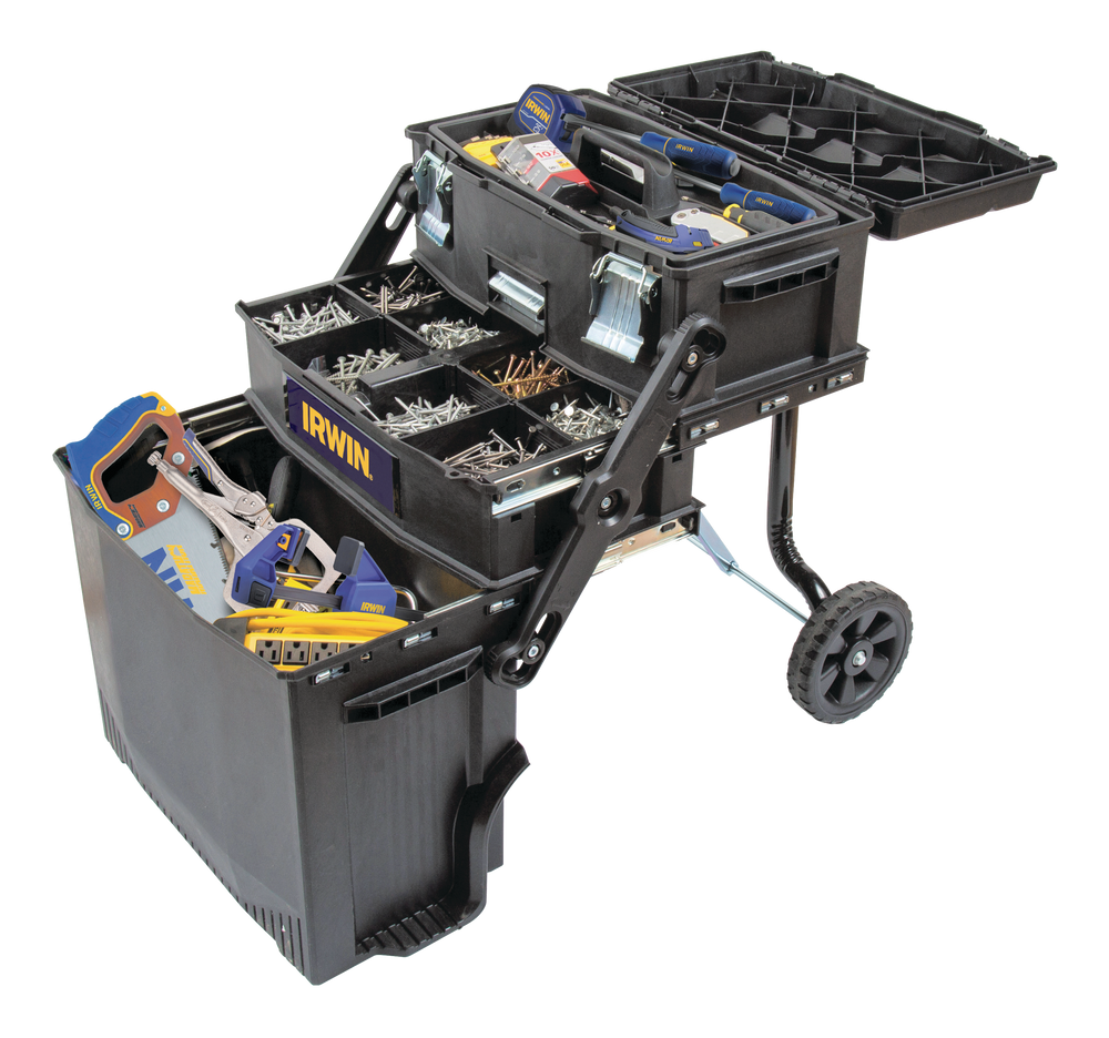 Irwin 4in1 MultiLevel, Portable Rolling Toolbox/Tool Storage System