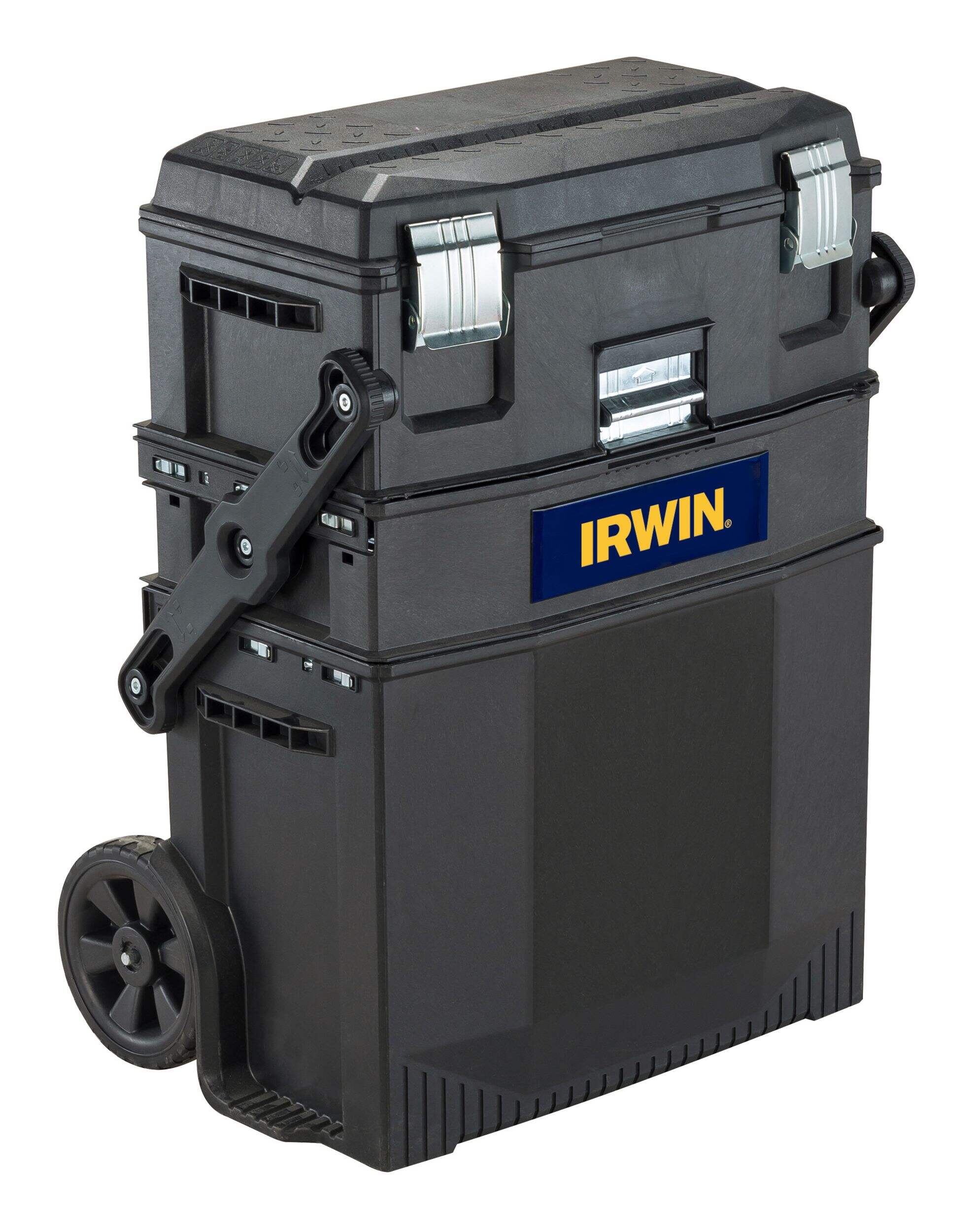 Irwin 4-in-1 Multi-Level, Portable Rolling Toolbox/Tool Storage System w/Wheels, 29 x 22 x 17-in Front_Three_Fourths_Angled_Right