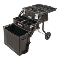 Irwin 4-in-1 Multi-Level, Portable Rolling Toolbox/Tool Storage System w/Wheels, 29 x 22 x 17-in Front_Angled_Left