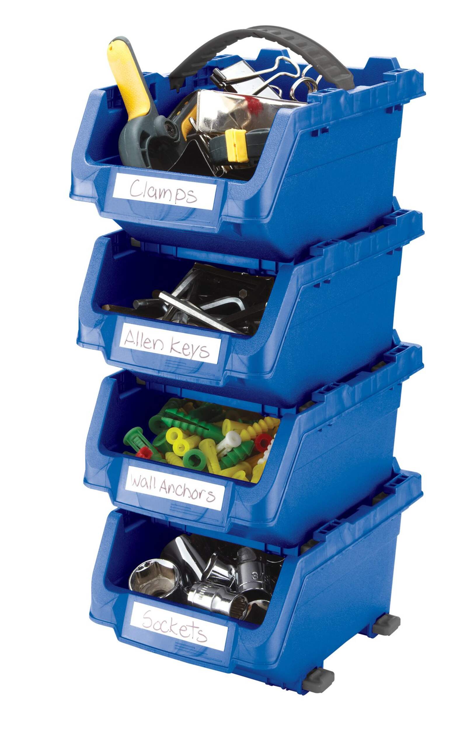 Mastercraft Small Click Organizing Bins Front_Angled_Left
