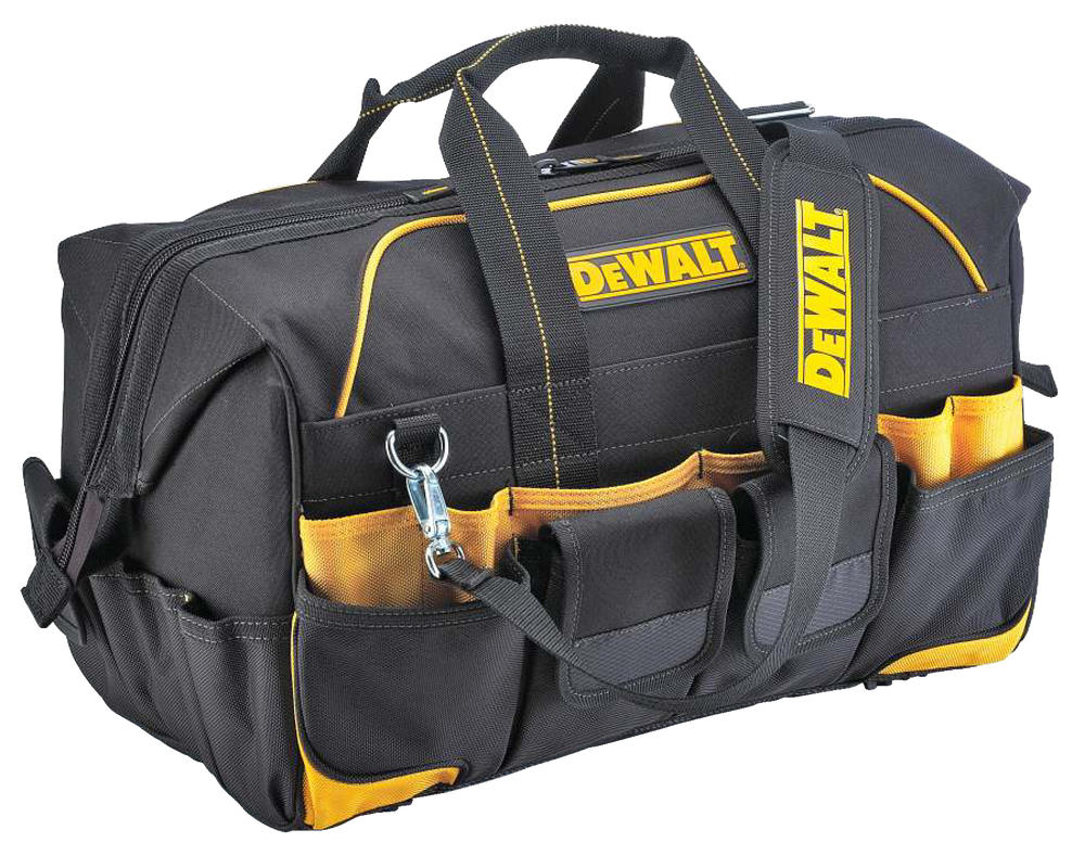 DEWALT ProContractor Duffle Tool Bag w/ Shoulder Strap, 33 Pockets, 18