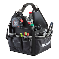 Sac fourre-tout d'électricien MAXIMUM avec bandoulière, 35 pochettes, 11 po