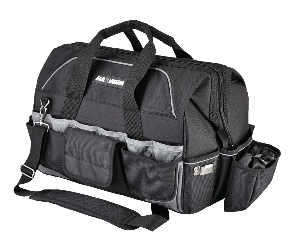 MAXIMUM ProContractor Duffle Tool Bag w/ Shoulder Strap, 41 Pockets