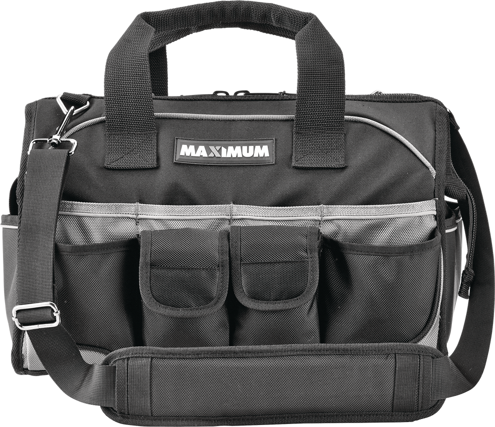 MAXIMUM Duffle Tool Bag w/ Shoulder Strap, 46 Pockets, 16in Canadian