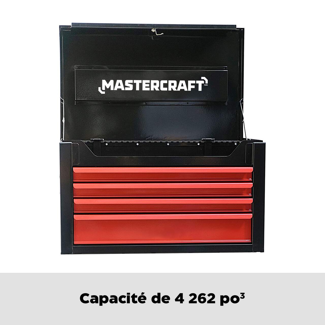 Coffre à outils en plastique CRAFTSMAN, 16 po, rouge et noir