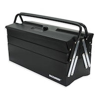 MAXIMUM Portable 5-Tray Cantilever Tool Box, Black, 21-in Front_Three_Fourths_Angled_Left