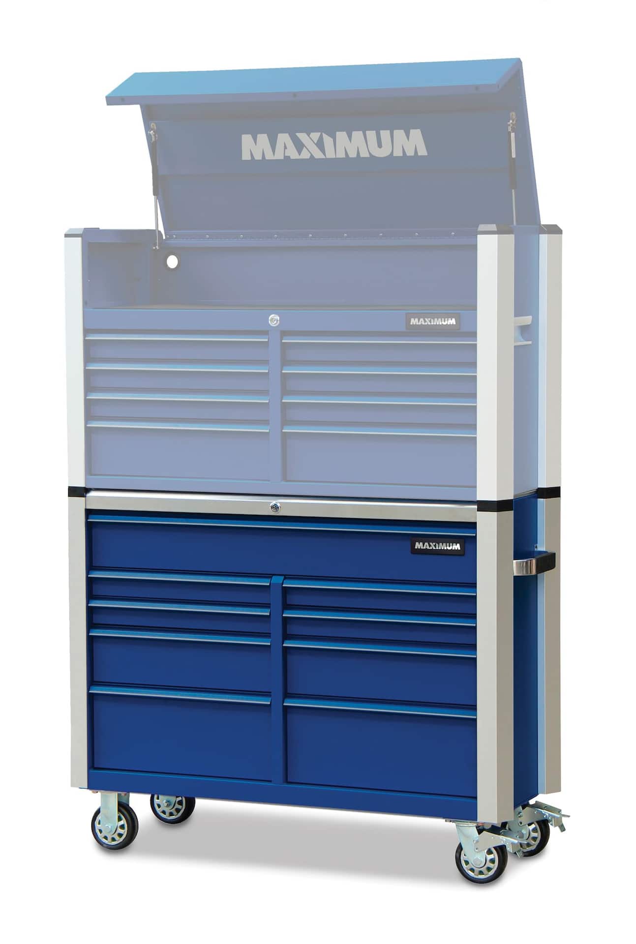 MAXIMUM 9-Drawer Cabinet, Blue, 47-in