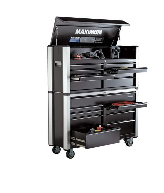 MAXIMUM Tool Chest w/ 8 Drawers, Black, 57in Canadian Tire