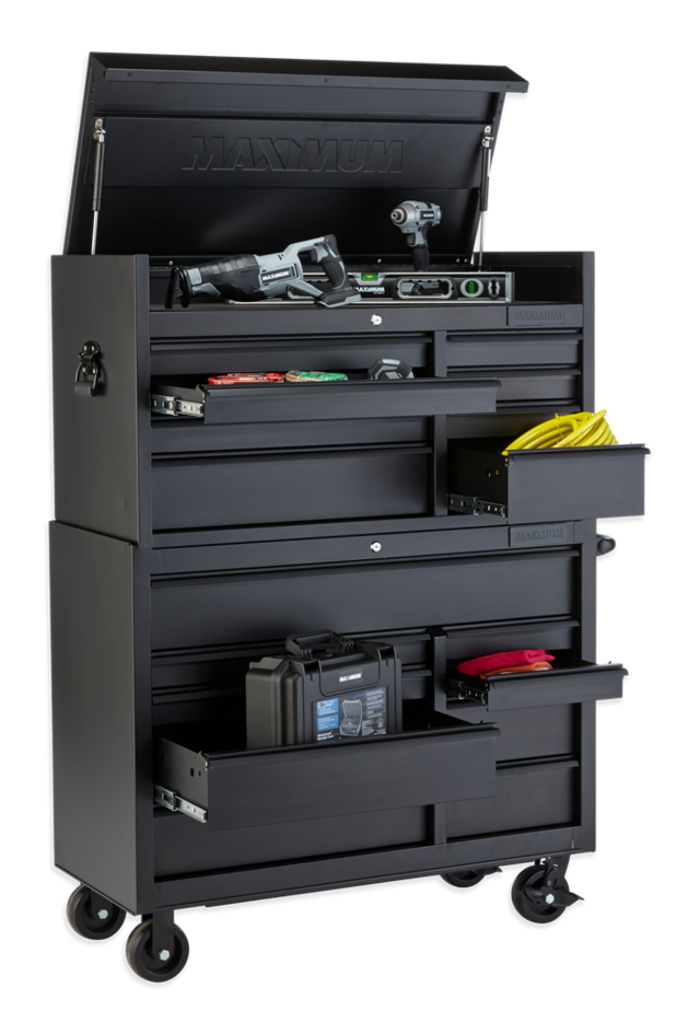 MAXIMUM Tool Chest w/ 8 Drawers, Matte Black, 41in Canadian Tire