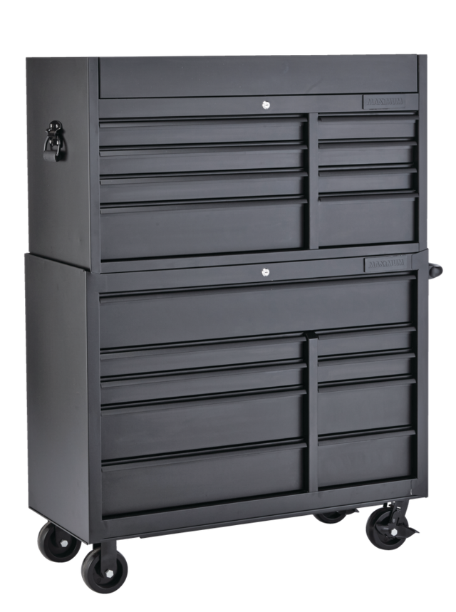 MAXIMUM Tool Chest w/ 8 Drawers, Matte Black, 41in Canadian Tire