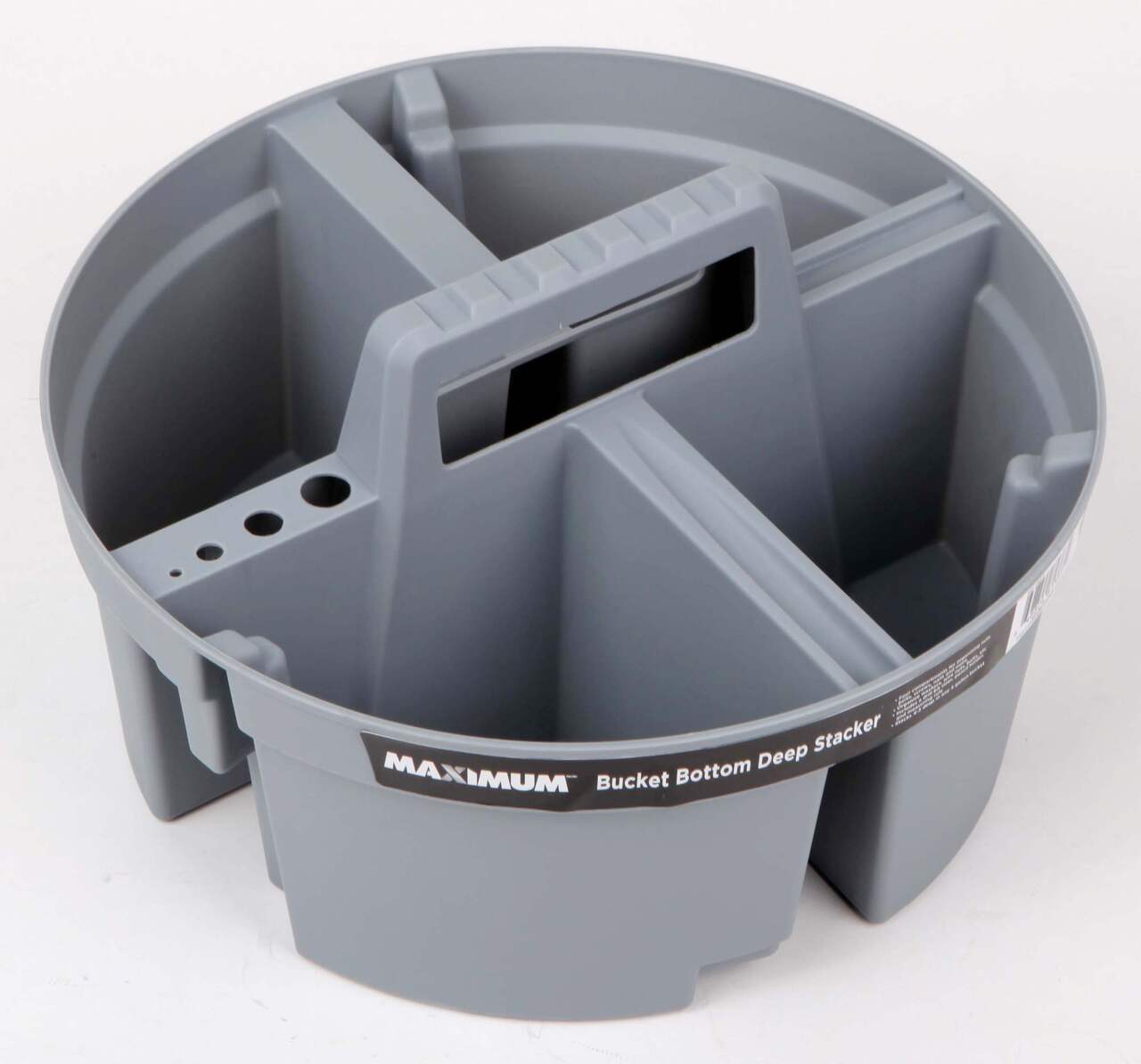 MAXIMUM Stackable Portable Deep 4-Compartments Bucket Insert/Organizer, For  19L