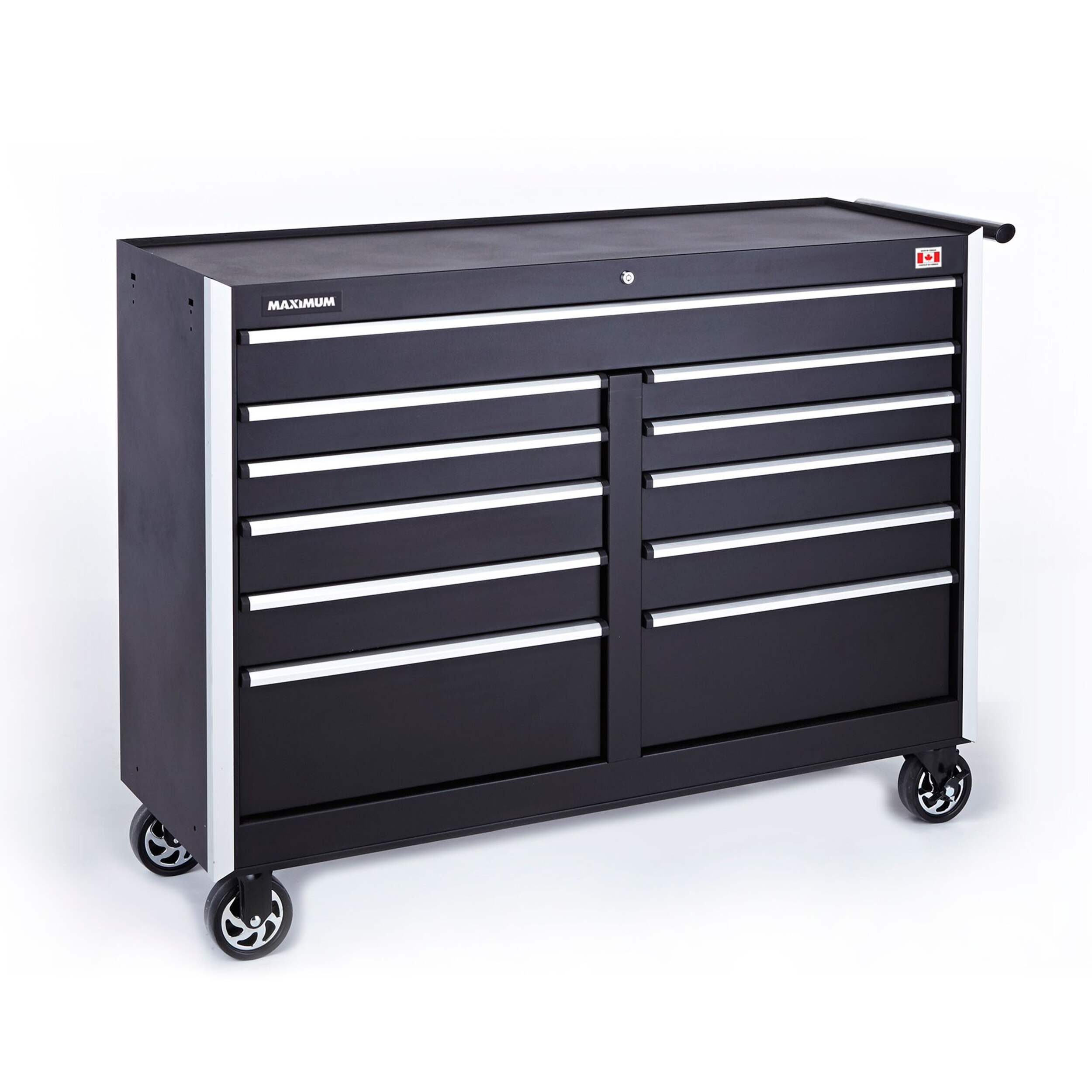 MAXIMUM 11-Drawer Tool Cabinet, 54-in Front_Three_Fourths_Angled_Right