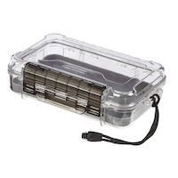 MAXIMUM IP68 Portable Plastic Water Resistant Case with Wrist Strap, Large Front_Angled_Left
