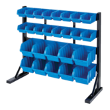 Présentoir de pièces Mastercraft, 26 bacs, 1 côté, 35 x 13 x 30 po Front_Angled_Left