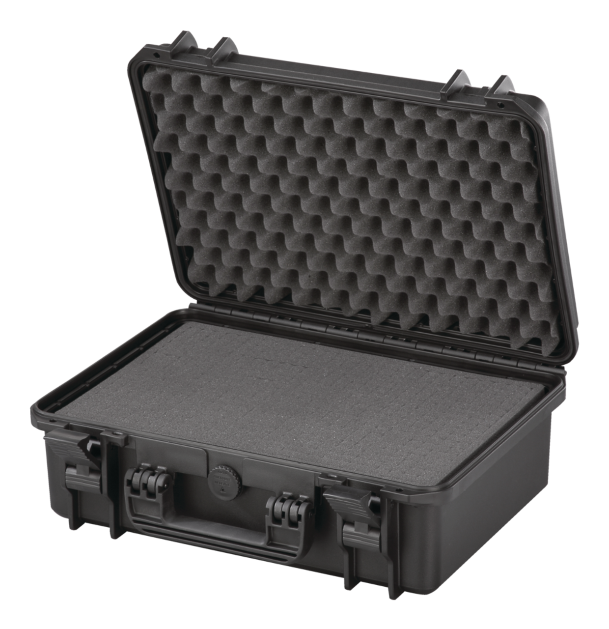 Coffre à outils portatif étanche IP67 MAXIMUM avec couches de mousse, noir,  moyen, 18 po