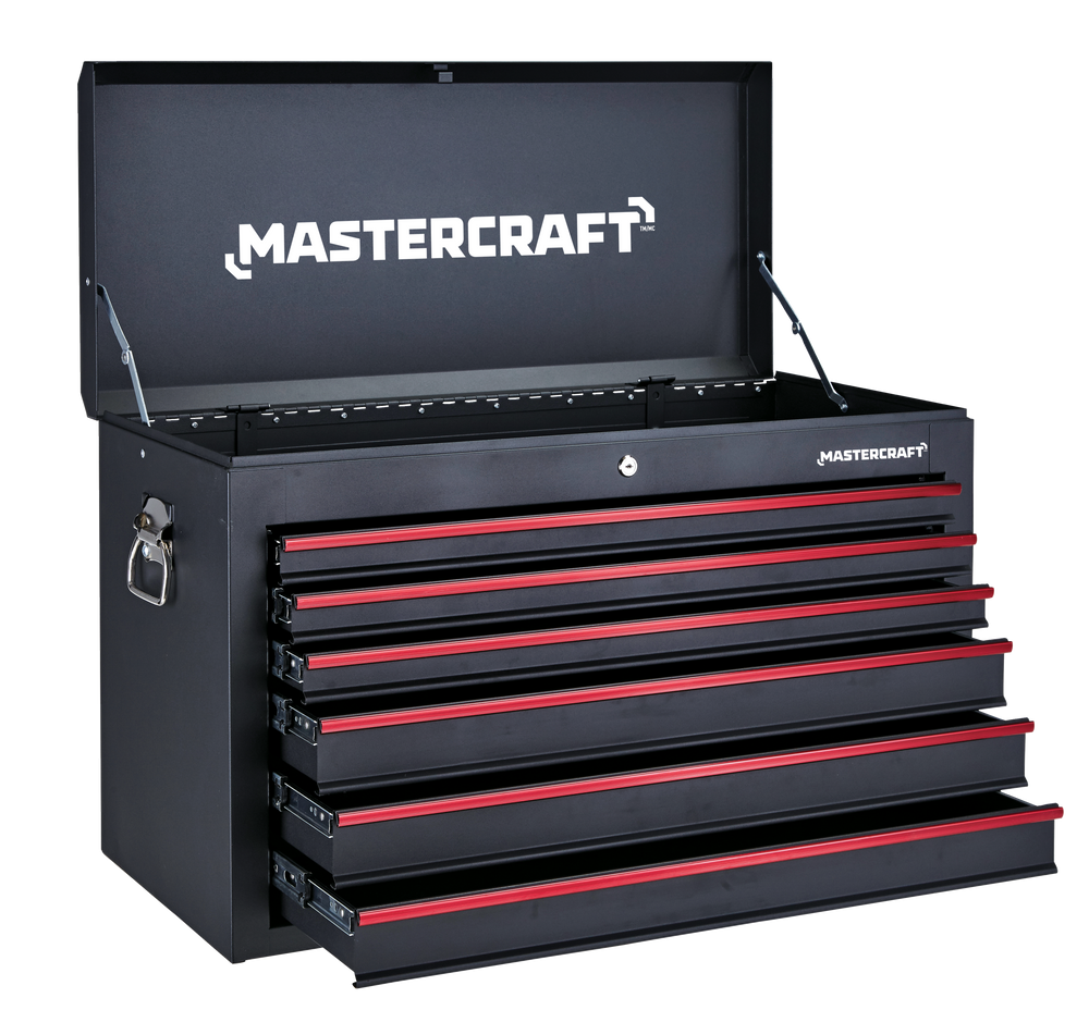 Mastercraft Tool Chest W 6 Drawers Black 36 In Canadian Tire