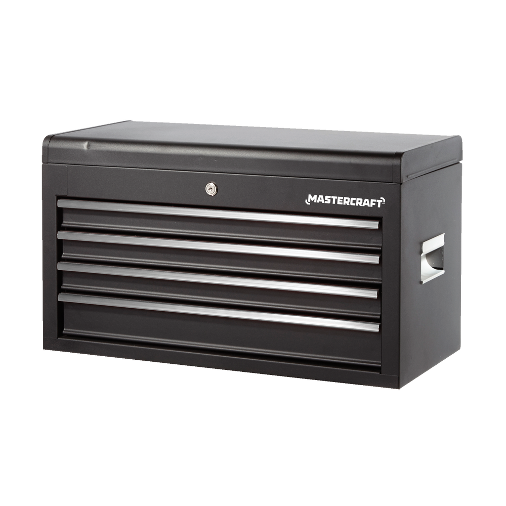 Mastercraft Tool Chest w/ 4 Drawers, Black, 26-in | Canadian Tire