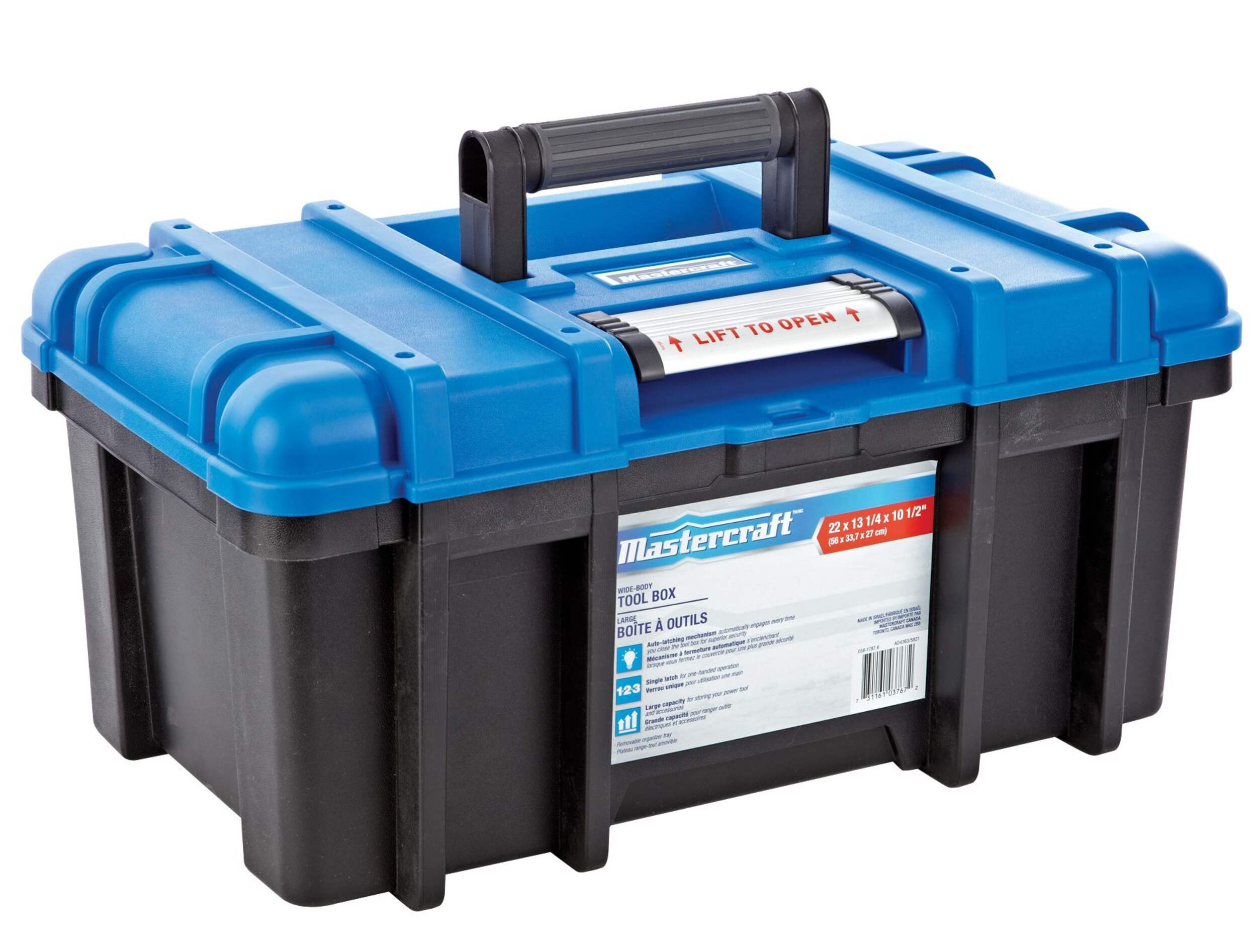 Mastercraft 22-in Power Tool Box Front_Angled_Right