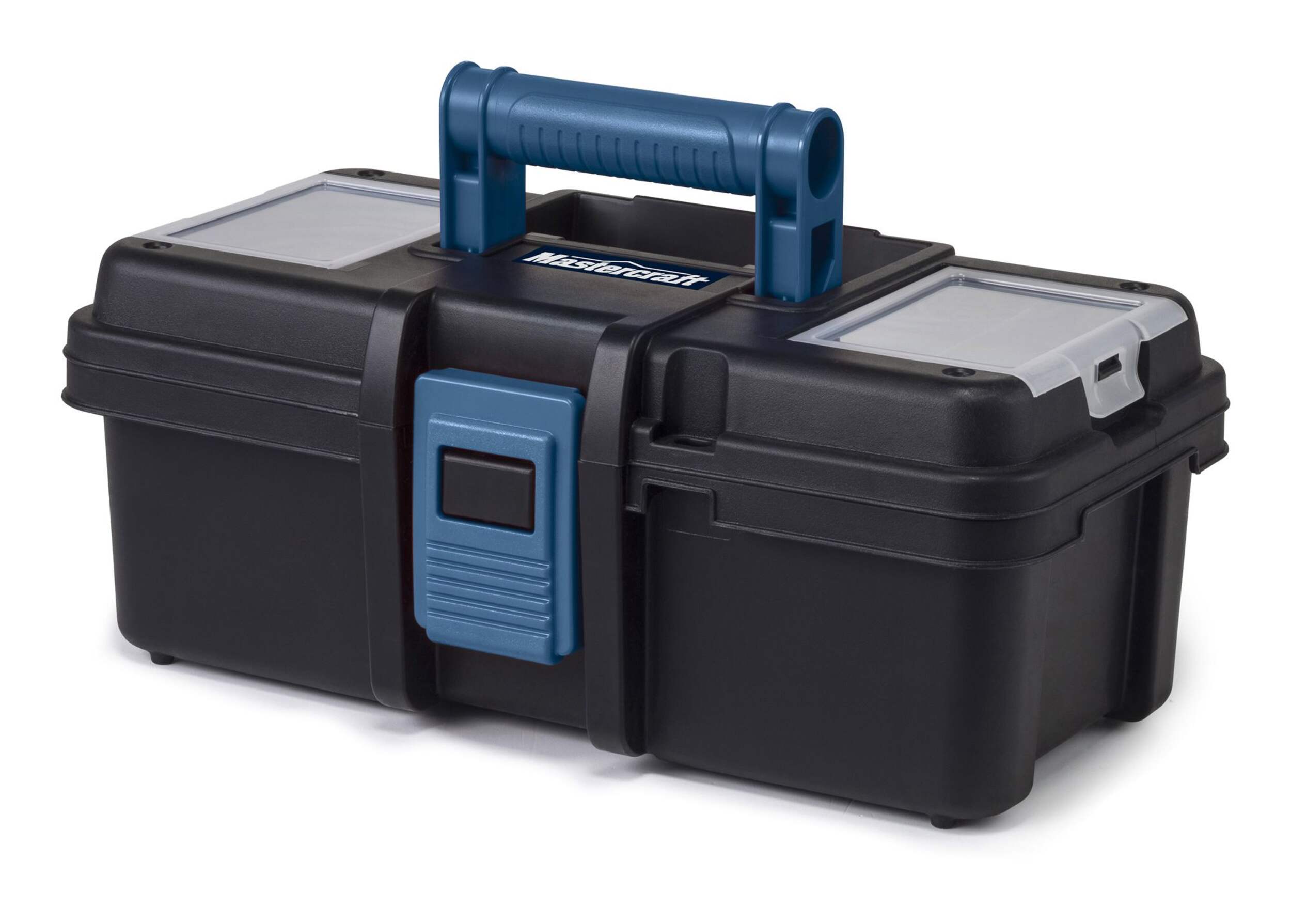 Mastercraft 13-in Tool Box with Tray Top Front_Three_Fourths_Angled_Left