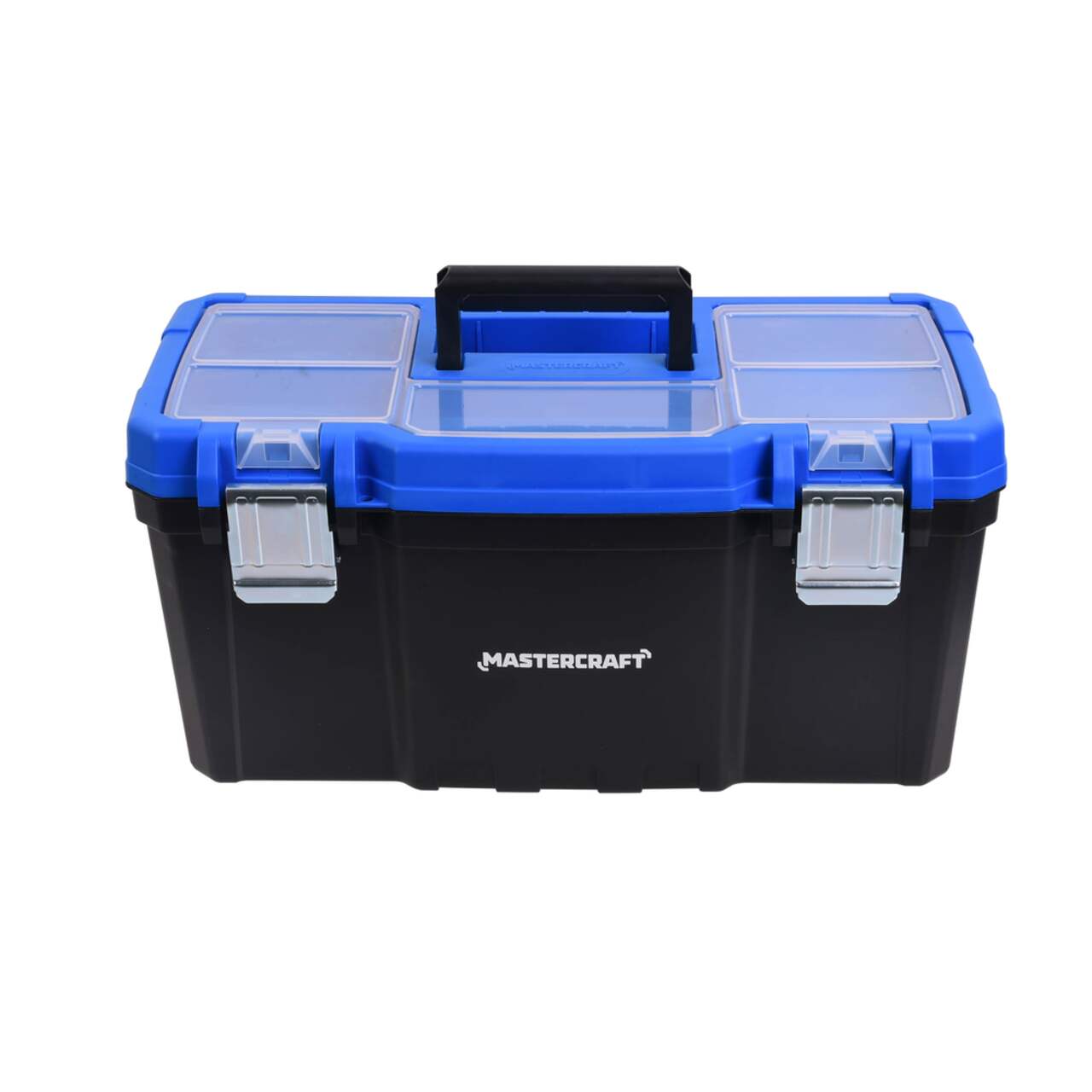 WORKPRO Tool Box Portable 13 with Removable Tray Heavy Duty Toolbox with  Metal Latch, Rated up to 33 lbs, PP Plastic Small Tool Boxes with Small  Parts Organizer in Lid, Black 