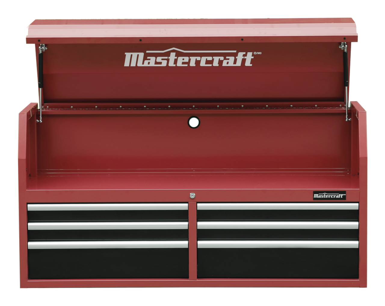 Mastercraft Tool Chest w/ 6 Drawers, Red, 53-in